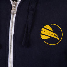 Load image into Gallery viewer, Hawks Navy Logo Zip Hoodie - Junior

