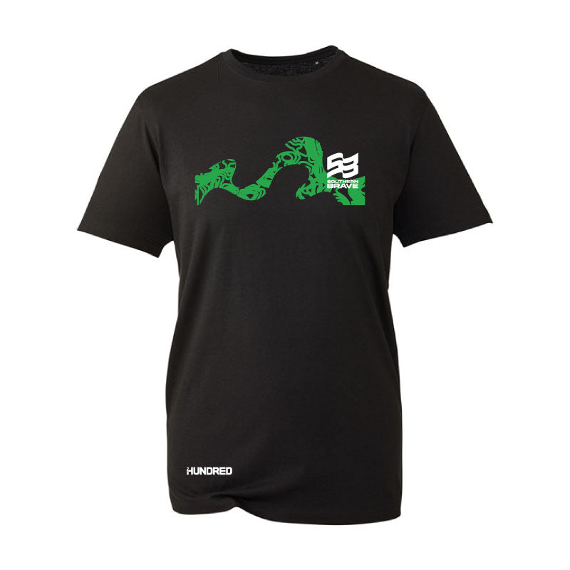 Southern Brave Black Wave Graphic T-Shirt - Junior